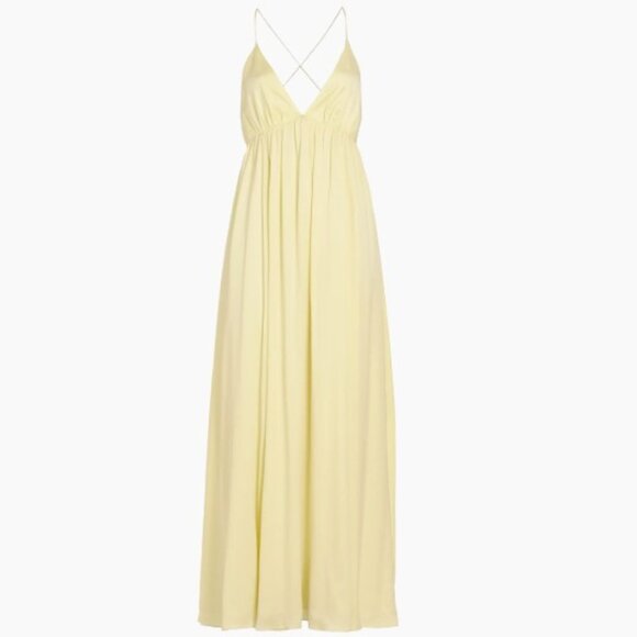 Zimmermann Silk Open-Back Gown Yellow - Picture 3 of 6